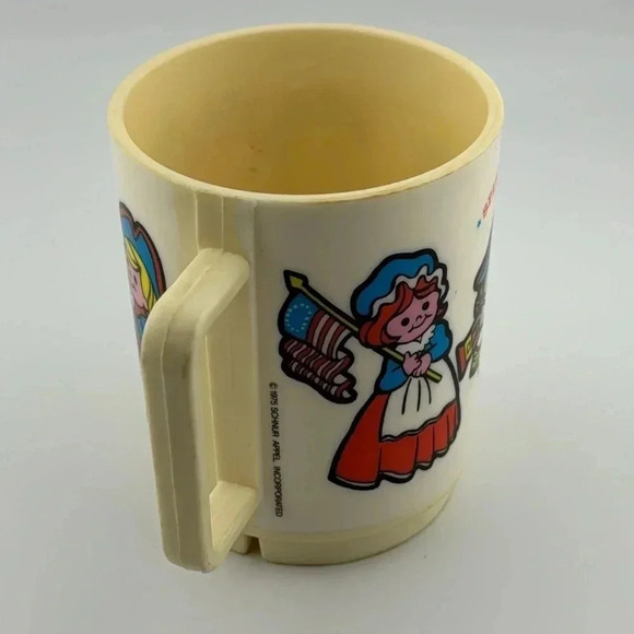 Vintage Deka Elizabeth NJ 1975 Plastic Cup Mug 1776 Spirit of '76 Made in USA - Picture 3 of 11